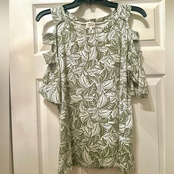 Ava James Leaf Print Top - Picture 2 of 7
